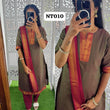 NT010- Premium Mangalagiri Cotton Salwar Set-(Top,Bottom,Duppatta)- Feeding/Non Feeding