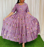 FESTIVE SPECIAL Feeding/Non feeding- Premium Vatican Fabric 3-tier Maxi with Chest lining 001