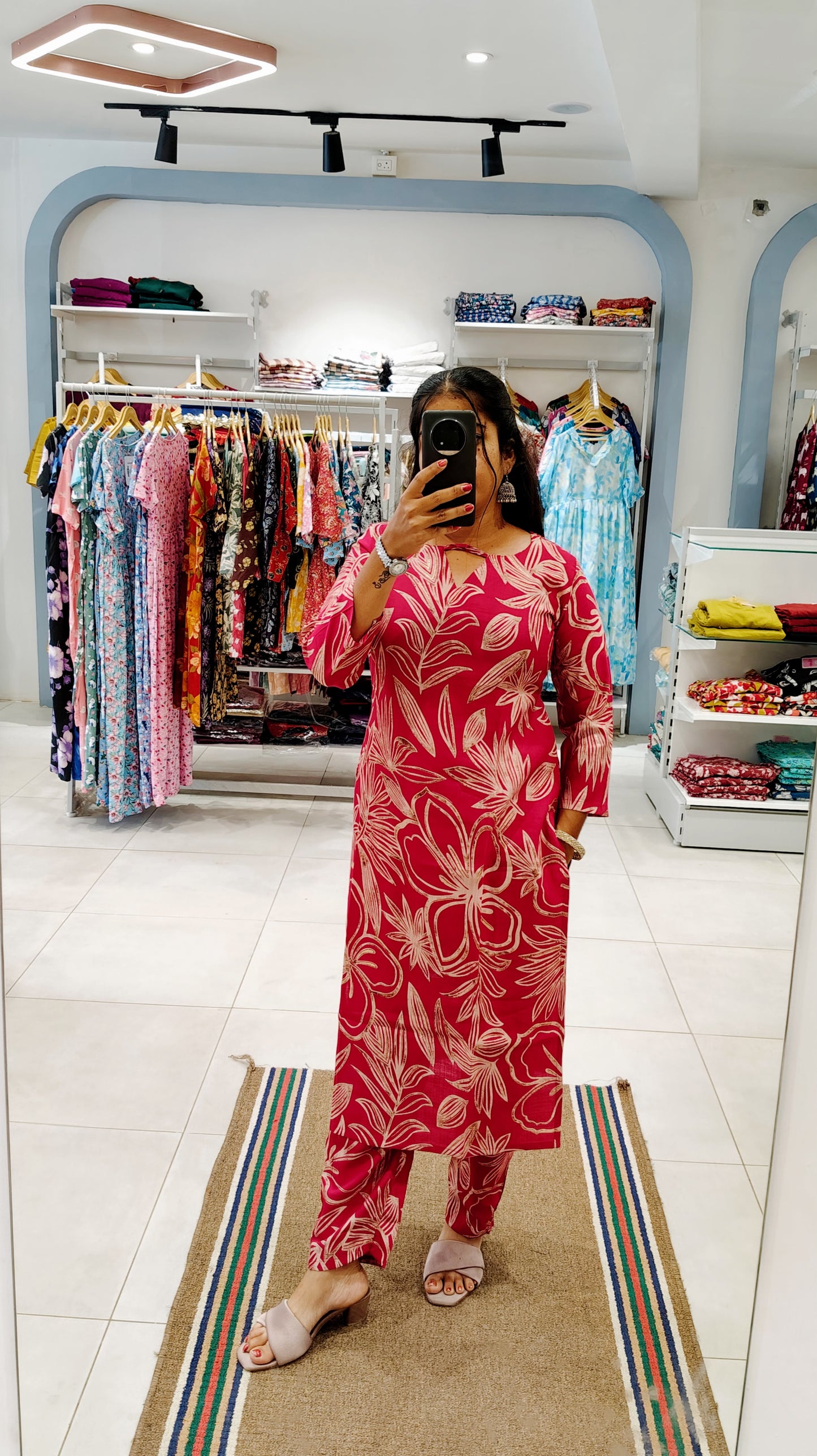 Premium Vatican Cotton Printed Coord Set-College/Office wear