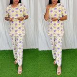 Feeding/Maternity - Hoseiry Cotton Pull up T shirt and Plazzo Set-TP009