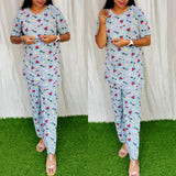 Feeding/Maternity - Hoseiry Cotton Pull up T shirt and Plazzo Set-TP006