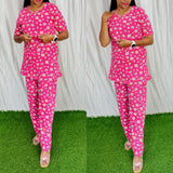 Feeding/Maternity - Hoseiry Cotton Pull up T shirt and Plazzo Set-TP005