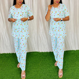 Feeding/Maternity - Hoseiry Cotton Pull up T shirt and Plazzo Set-TP002