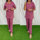 Feeding/Maternity - Hoseiry Cotton Pull up T shirt and Plazzo Set-TP001