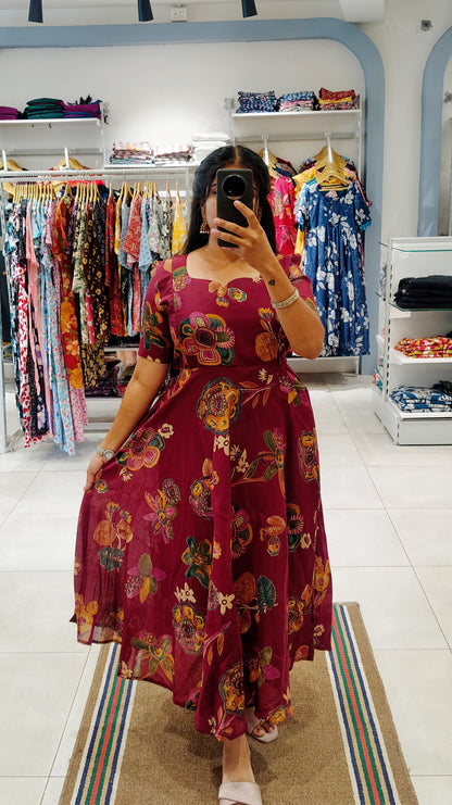 Premium Mul Chanderi Feeding Dress | Size M-3XL