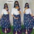 POP016 New Feeding/Non Feeding Popcorn Western dress(Free scrunchie)