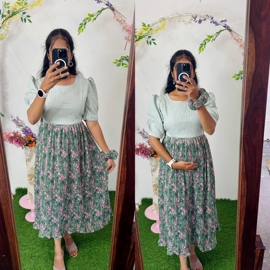 POP024-New Feeding/Non Feeding Popcorn Western dress(Free scrunchie)