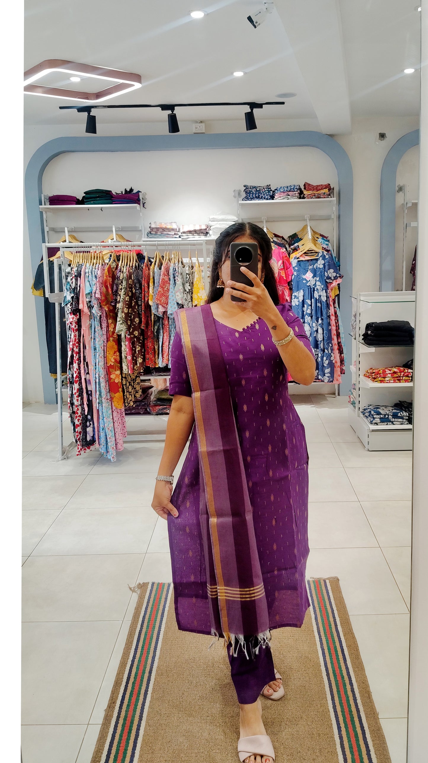 Premium Raw Silk Salwar Set-(Top,Bottom,Duppatta)-Non Feeding Only