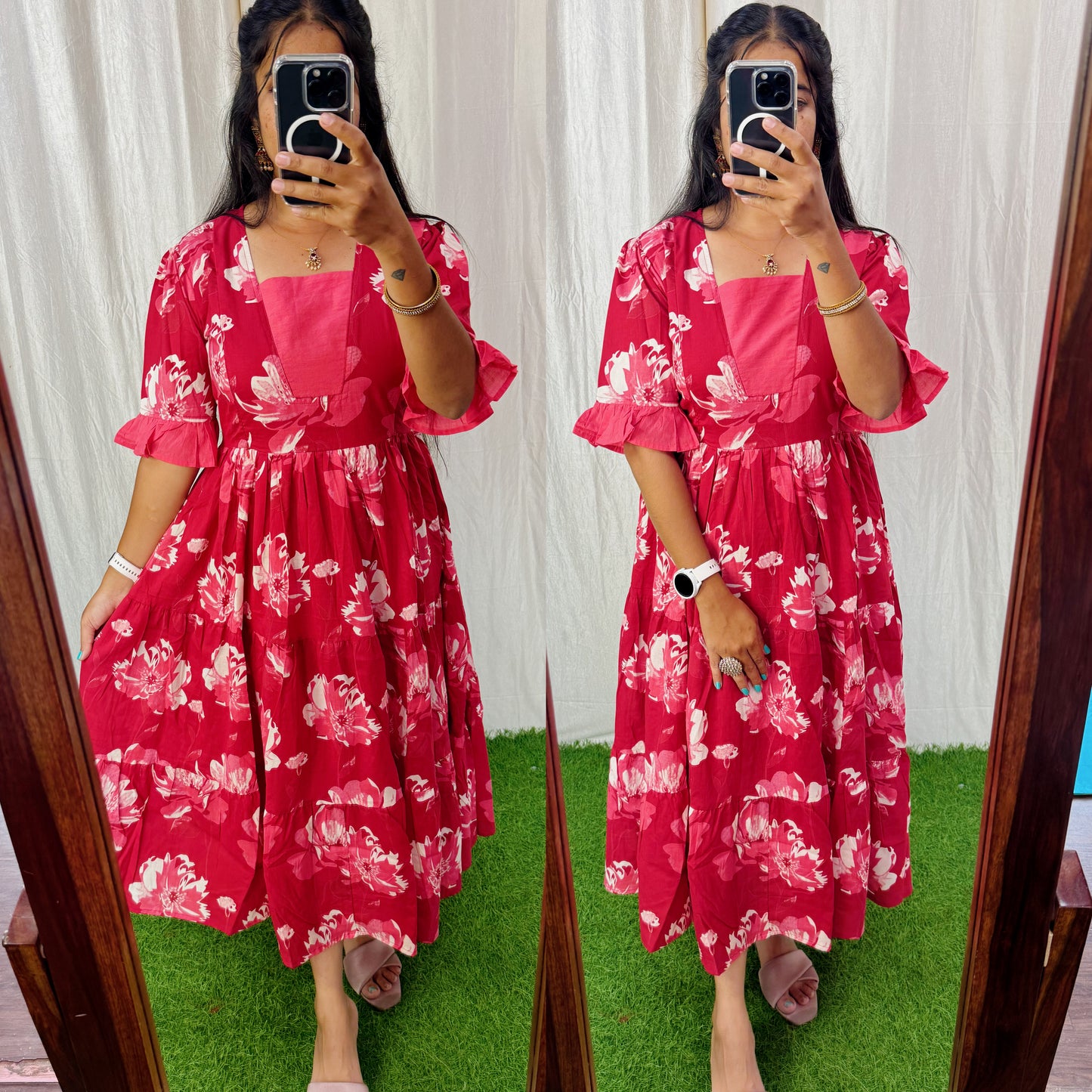 Premium Pure Cotton Fabric Maxi with Cotton lining FC0030