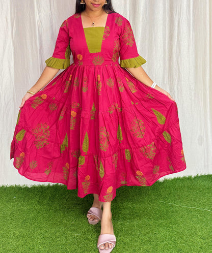 Premium Pure Cotton Fabric Maxi with Cotton lining FC0031