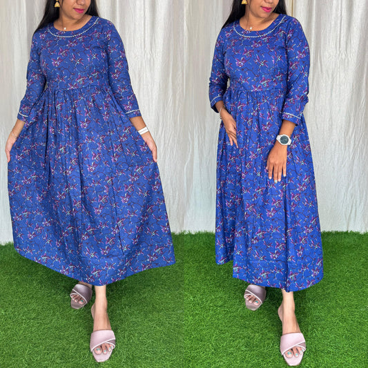 Pure cotton Maxi with lining-Budget Buy ( Feeding/Non Feeding)FC0047
