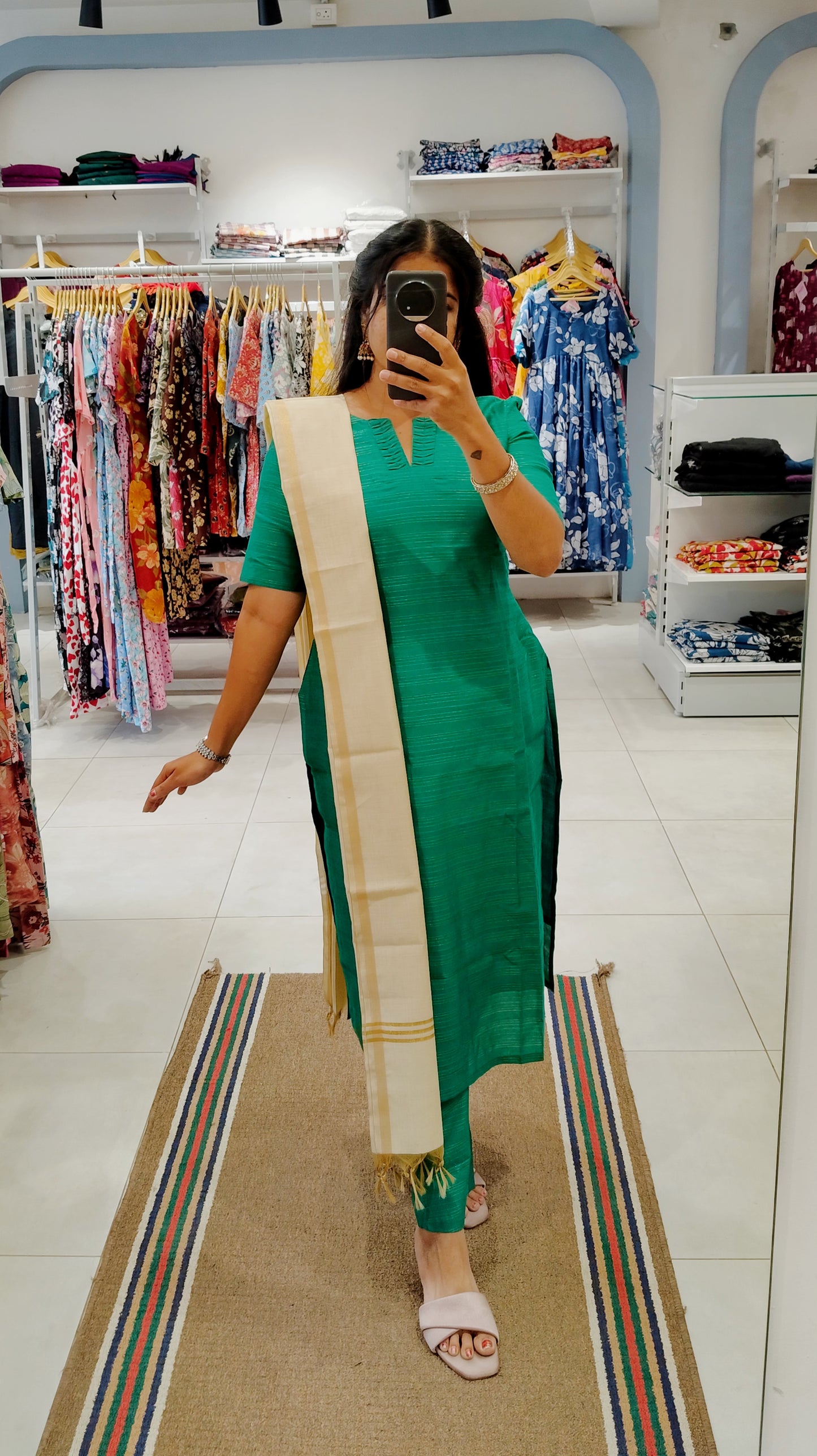 Premium Raw Silk Salwar Set-(Top,Bottom,Duppatta)-Non Feeding Only