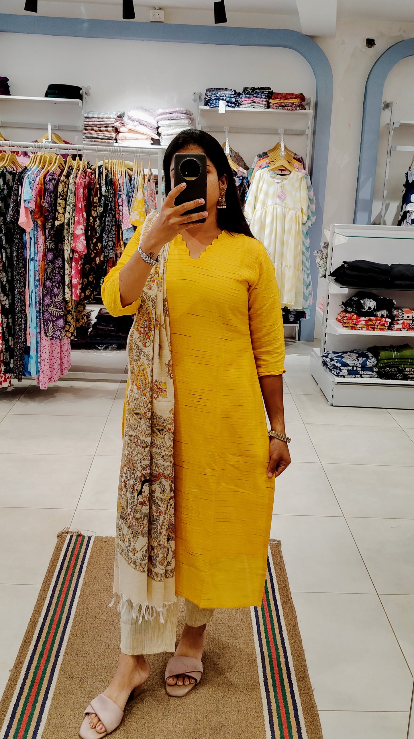 Premium Ethnic Salwar Set-(Top,Bottom,Duppatta)-Non Feeding Only