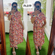 PL019 Zipless maternity/feeding Loungewear Maxi Pull up Model Buy 3@1200 free ship