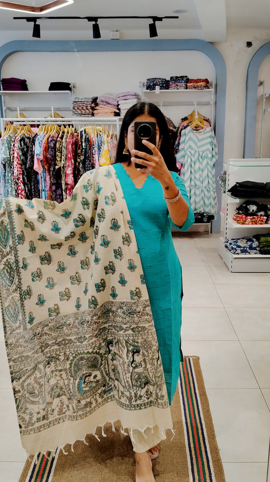Premium Ethnic Salwar Set-(Top,Bottom,Duppatta)-Non Feeding Only