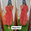 Maya013 Maxi(2nd Launch)-Feeding/Non feeding-Premium Heavy quality Georgette 3-Tier Maxi (With Lining)