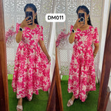 DM011 Feeding/Non Feeding Premium 3 tier Delta crepe Maxi (Copy)
