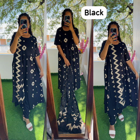 Feeding/Maternity- Pure Cotton Set (Top,Bottom and Duppatta) FC0274