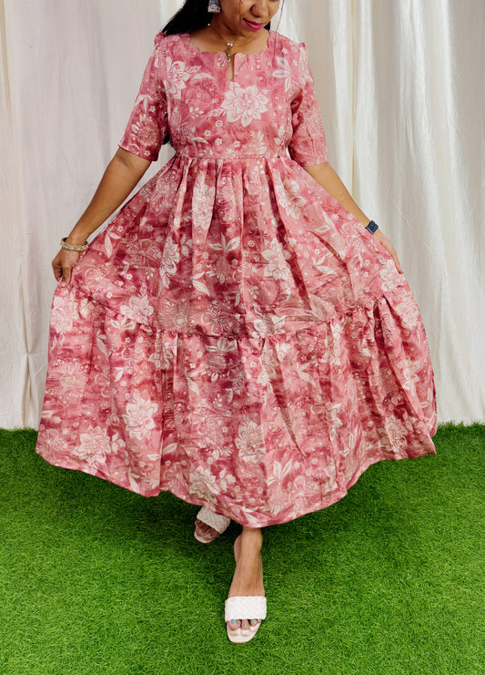 Onion Feeding/Non feeding- Vatican Fabric 2-tier Maxi with Chest lining(Light weight)