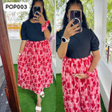 New Feeding/Maternity Popcorn Western dress(Free scrunchie)