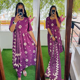Feeding/Maternity- Pure Cotton Set (Top,Bottom and Duppatta)