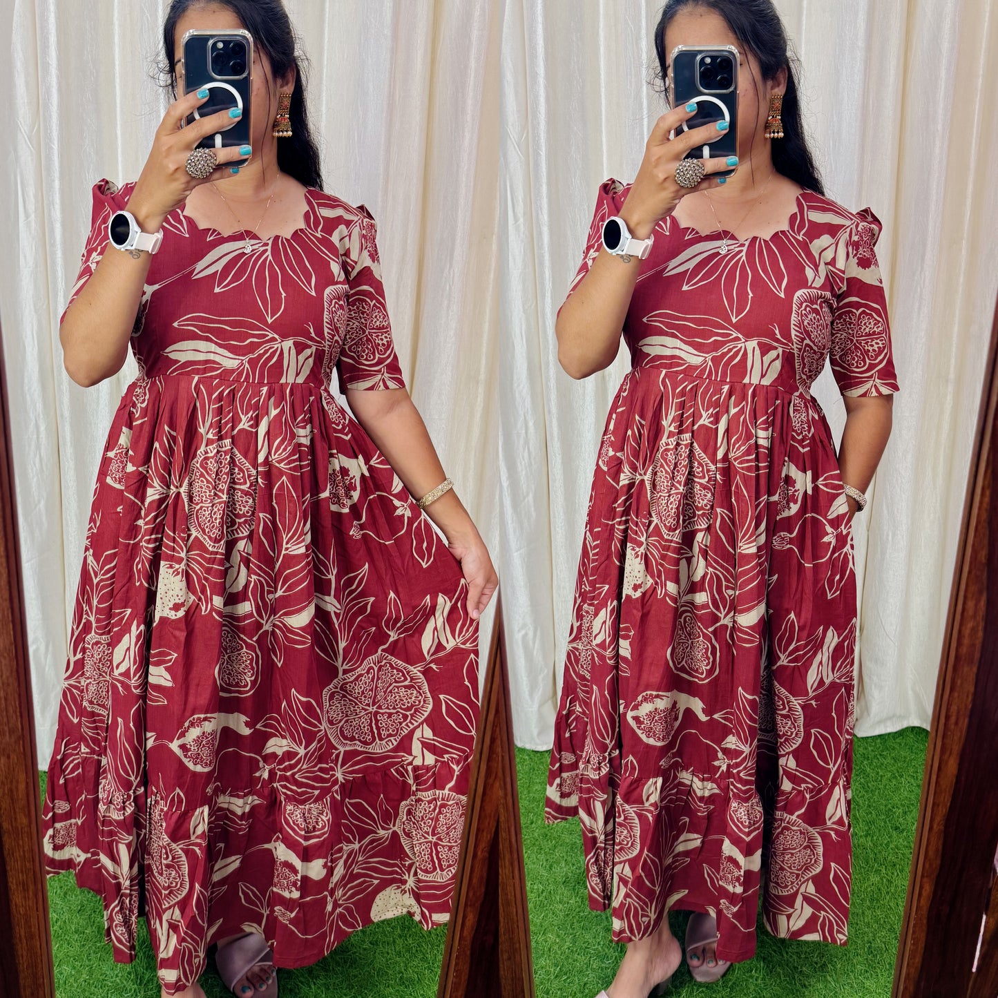 Premium Cotton Maxi ( with cotton Lining ) [Exclusive Non Feeding]