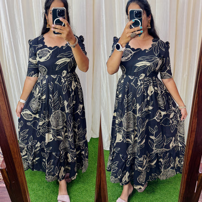 Premium Cotton Maxi ( with cotton Lining ) [Exclusive Non Feeding]