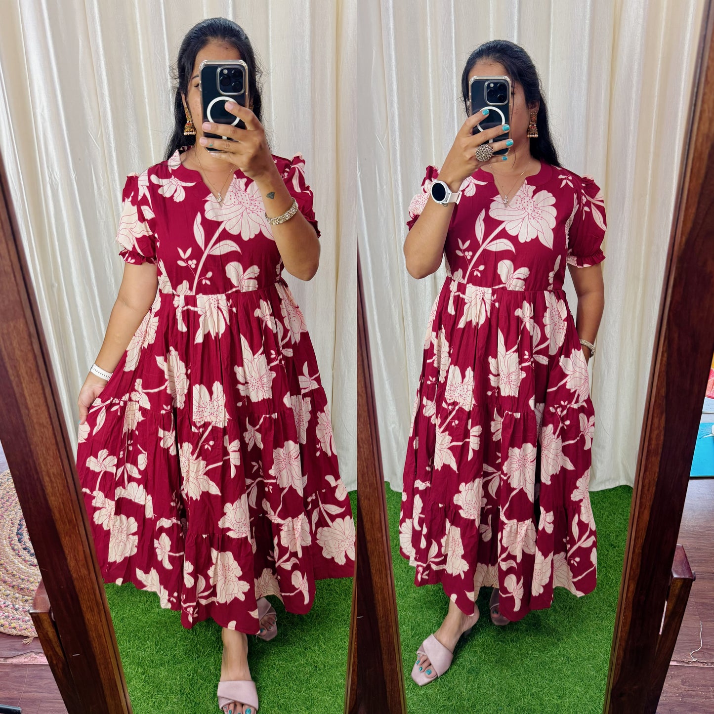 Premium Pure Cotton Fabric Maxi with Cotton lining FC0357