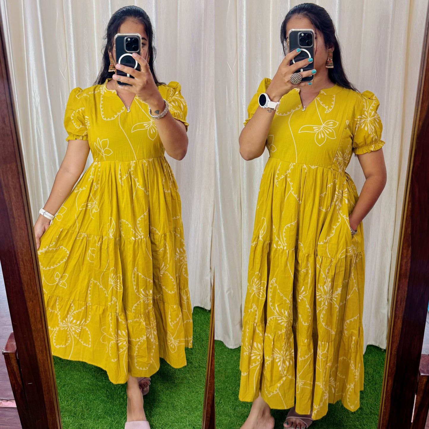 Premium Pure Cotton Fabric Maxi with Cotton lining FC0358