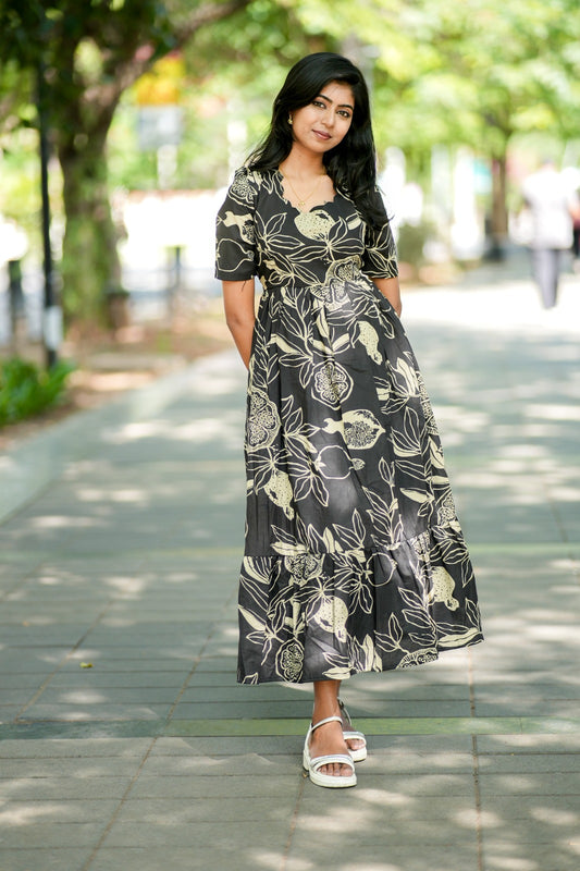Premium Cotton Maxi ( with cotton Lining ) [Exclusive Non Feeding] FC0355