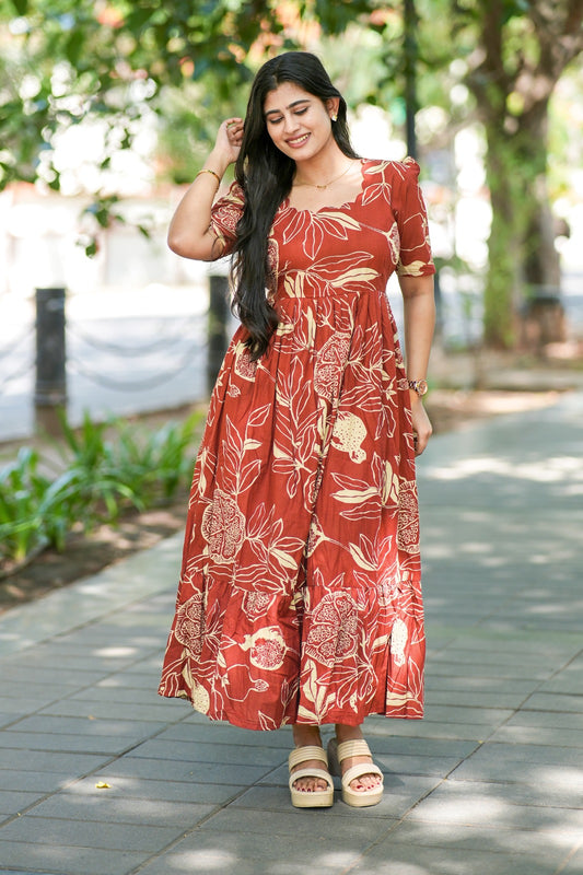 Premium Cotton Maxi ( with cotton Lining ) [Exclusive Non-Feeding] FC0356