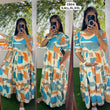 Cute Feeding/Maternity- Premium 3 tier Maxi with lining