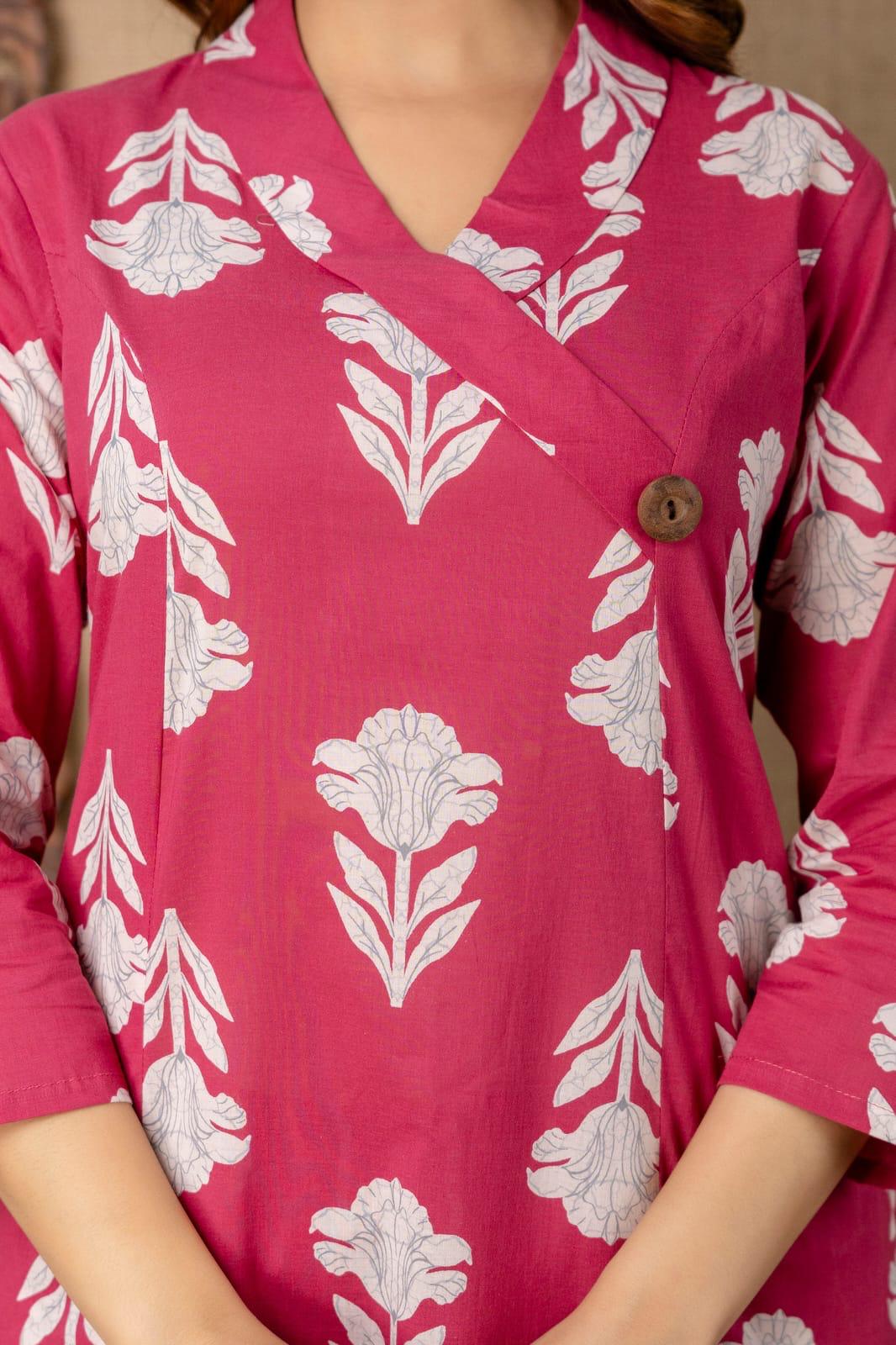 Feeding/Non Feeding Coords- Pure Cotton Kurti and Pant (Without Lining)