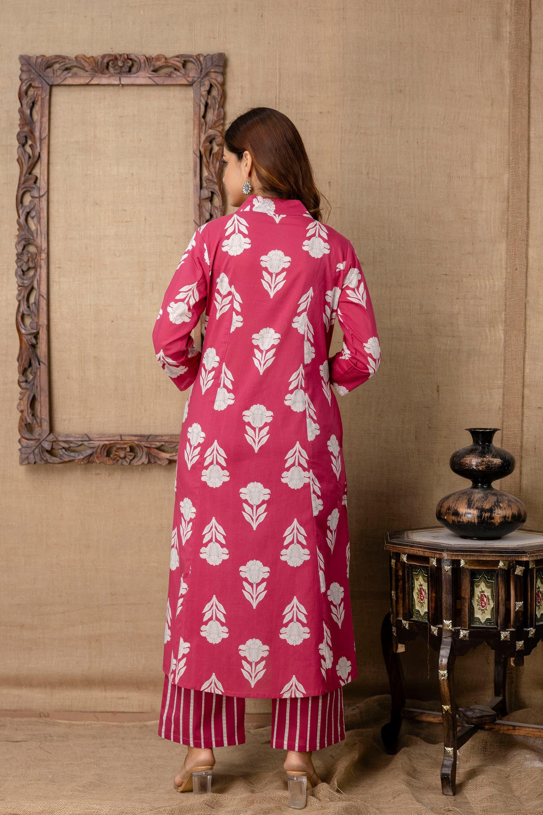 Feeding/Non Feeding Coords- Pure Cotton Kurti and Pant (Without Lining)