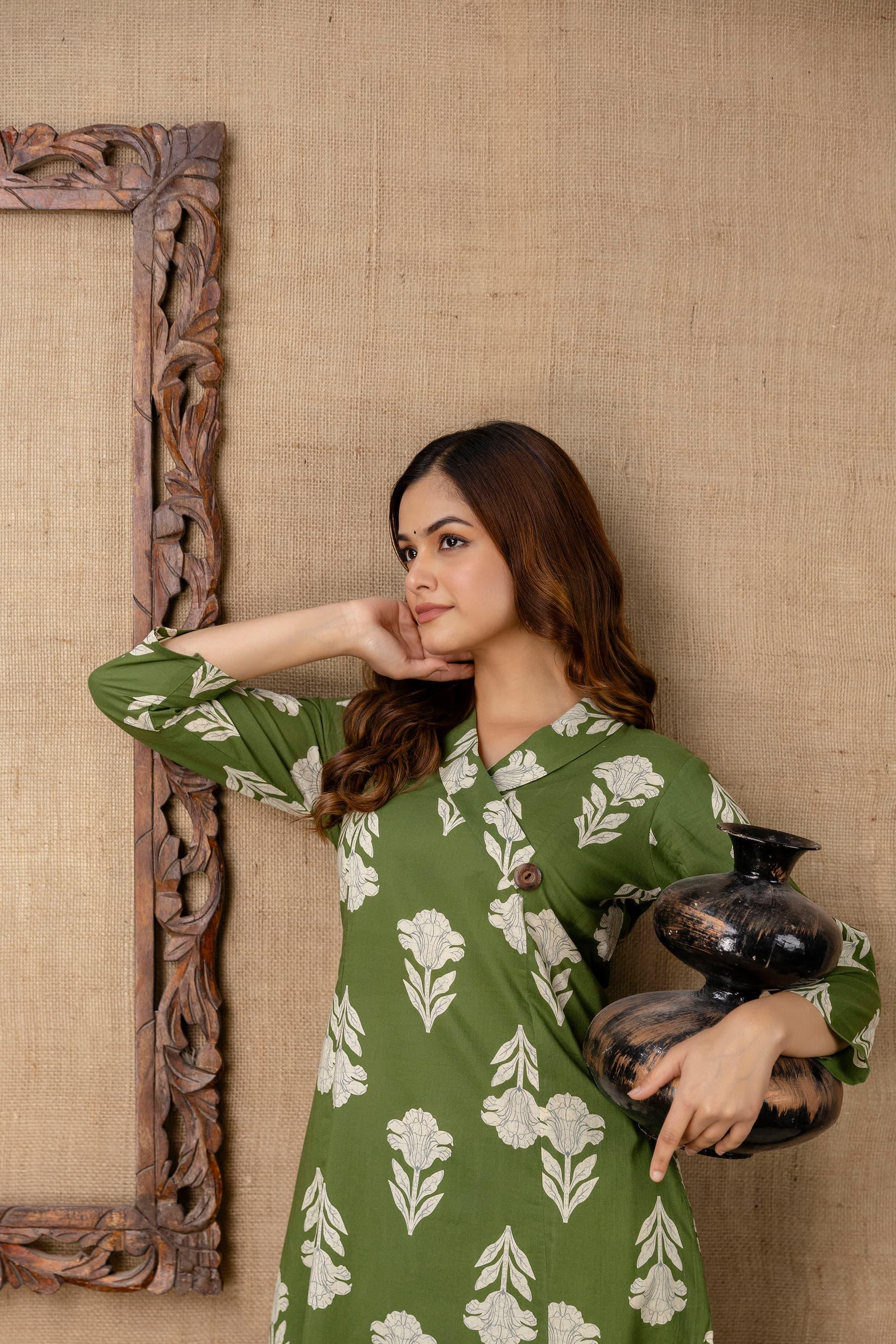 Feeding/Non Feeding Coords- Pure Cotton Kurti and Pant (Without Lining)