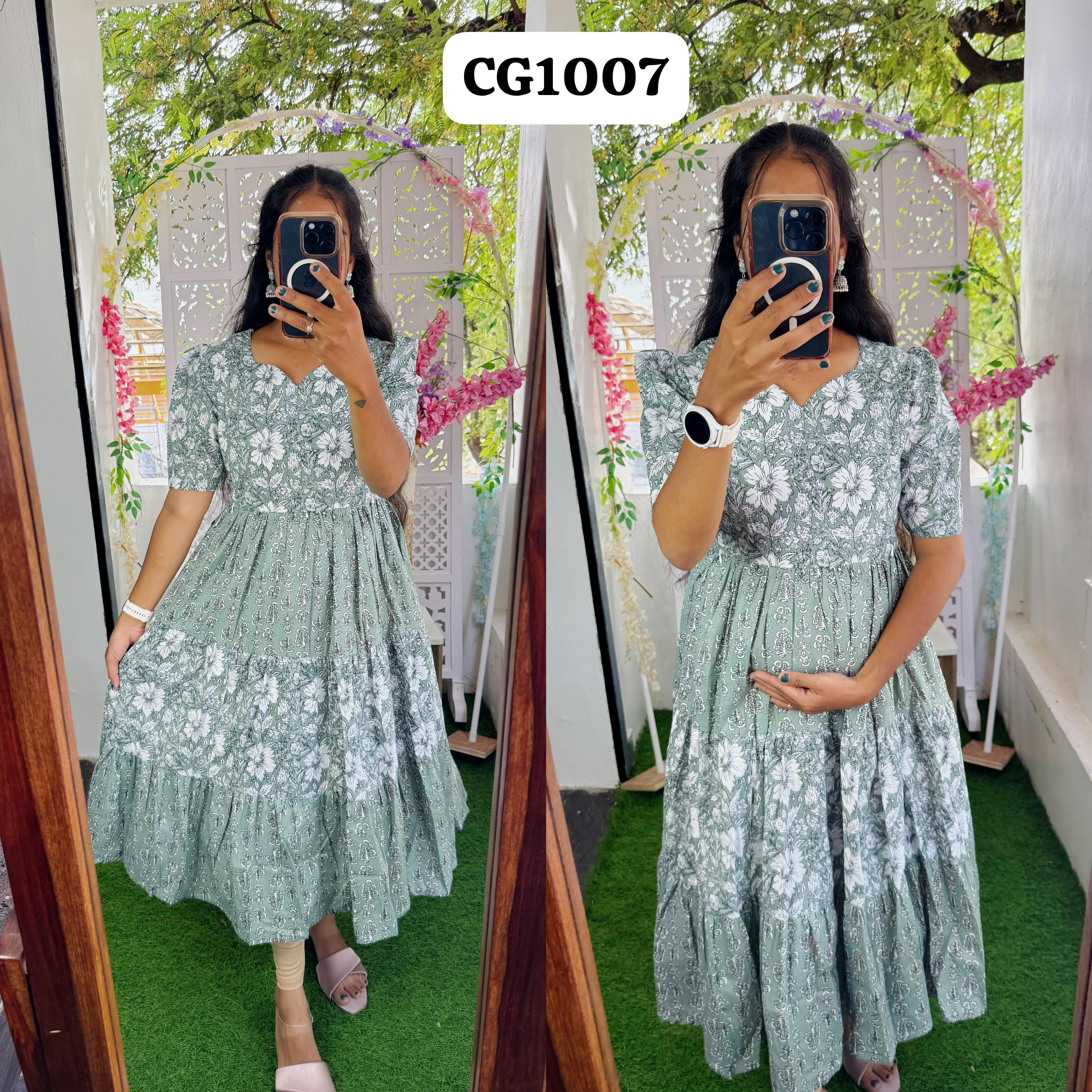 New Feeding/Maternity Pure cotton Maxi with lining