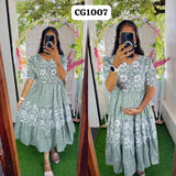 New Feeding/Maternity Pure cotton Maxi with lining