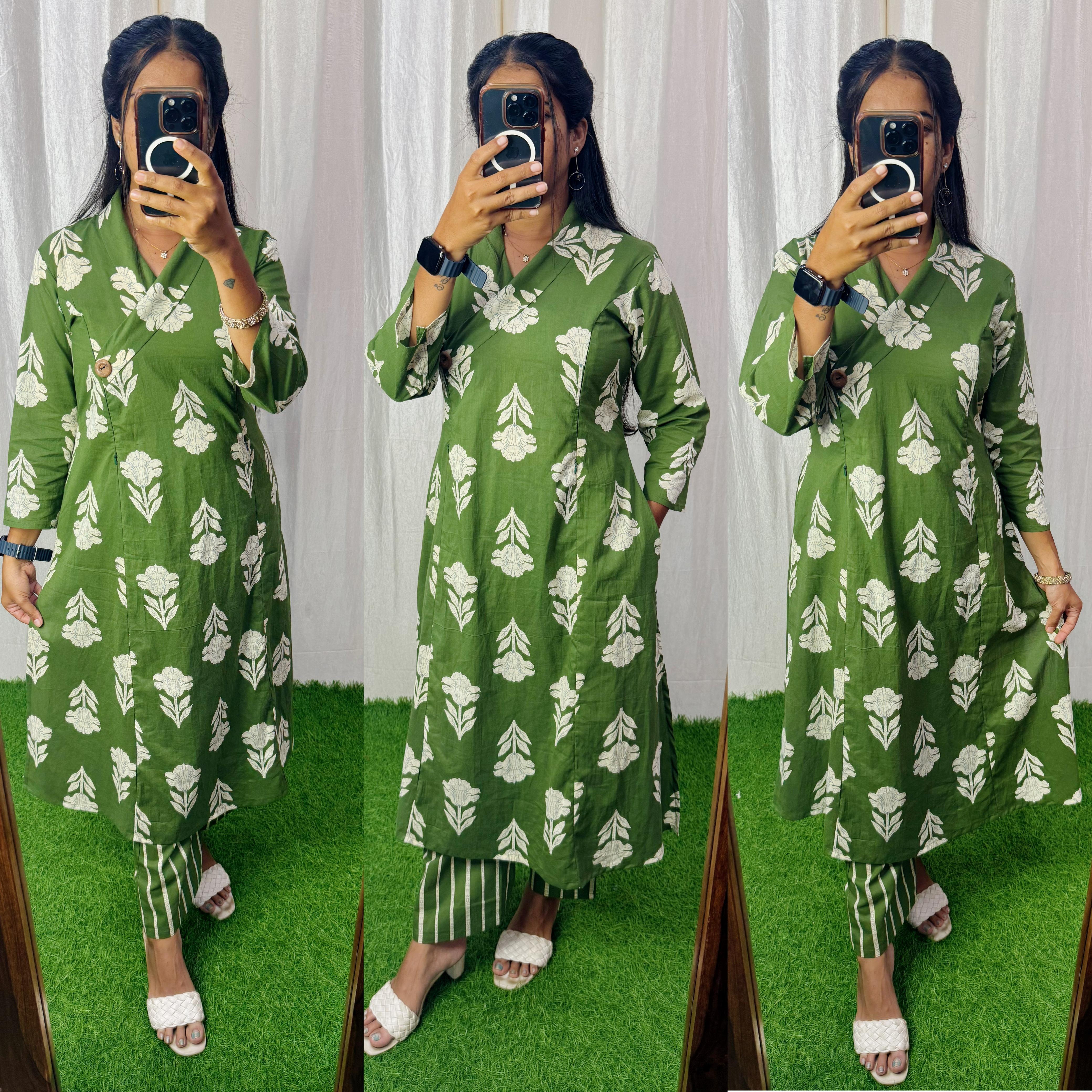 Feeding/Non Feeding Coords- Pure Cotton Kurti and Pant (Without Lining)