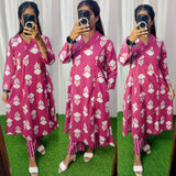 Feeding/Non Feeding Coords- Pure Cotton Kurti and Pant (Without Lining)