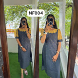 Raw Silk Kurti with cotton Lining (Non Feeding)