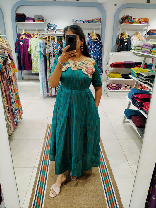 Premium Raw Silk Maxi| With Lining | Size M-3XL | Feeding only