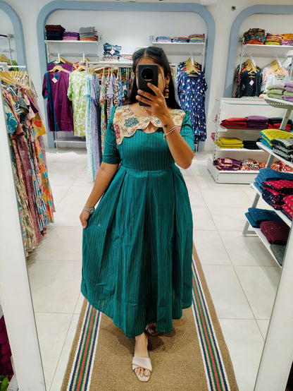 Premium Raw Silk Maxi| With Lining | Size M-3XL | Feeding only
