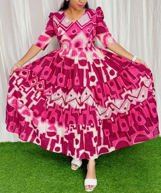 Premium Cotton Maxi ( with cotton Lining ) Feeding/Non Feeding FC0069