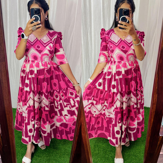Premium Cotton Maxi ( with cotton Lining ) Feeding/Non Feeding FC0069