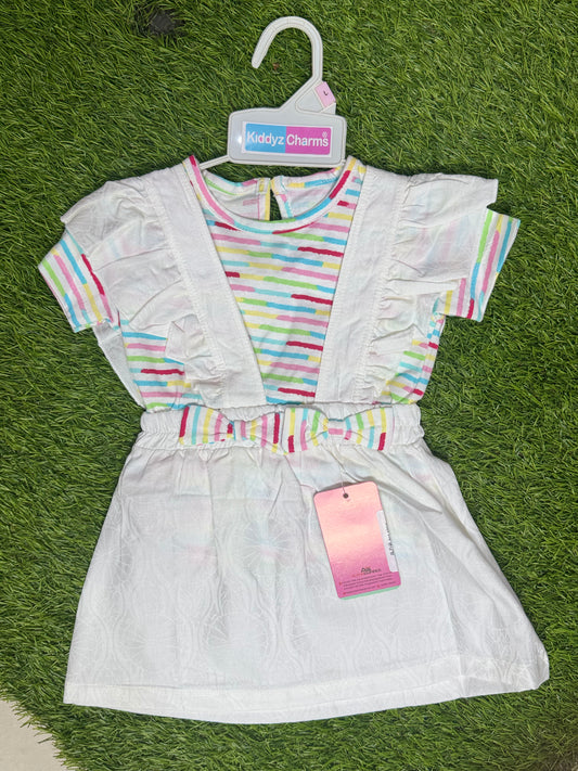 Kid's Multi Coloured Frocks For Toddlers