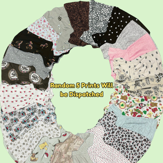 Pack of 5 @ 499 free ship. Adorable Baby frocks ❤️ Random 5 prints