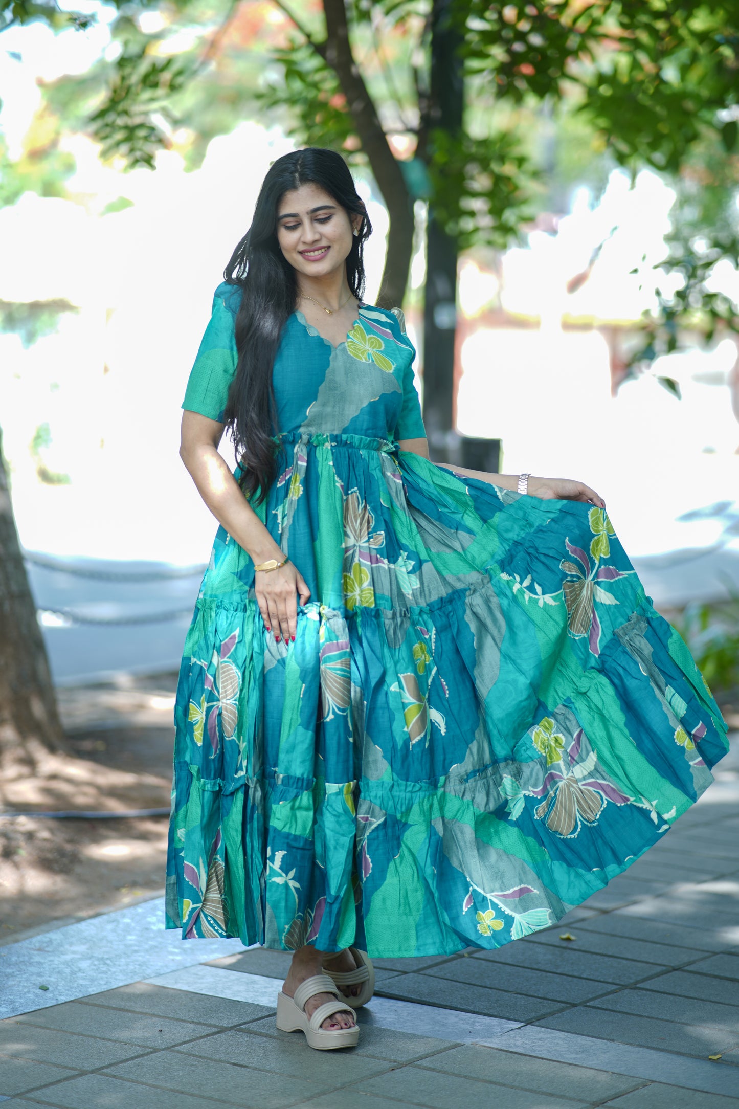 Premium Vatican Cotton Maxi ( with cotton Lining ) [Exclusive Non Feeding]