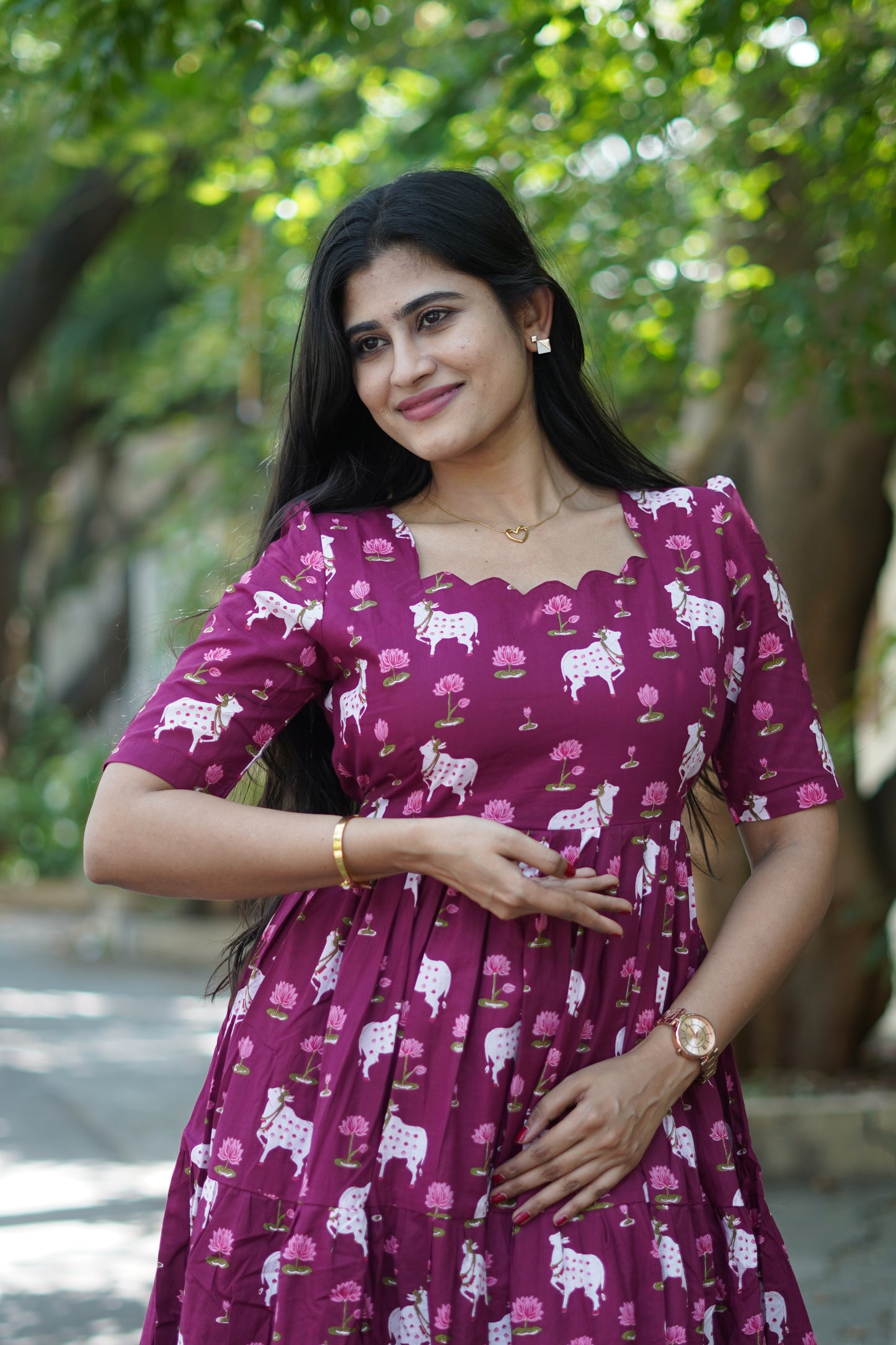 Premium Cotton Maxi ( with cotton Lining ) [Exclusive Non-Feeding]