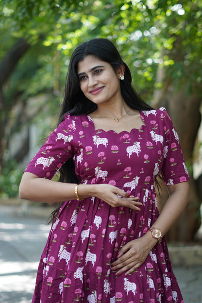 Premium Cotton Maxi ( with cotton Lining ) [Exclusive Non-Feeding]