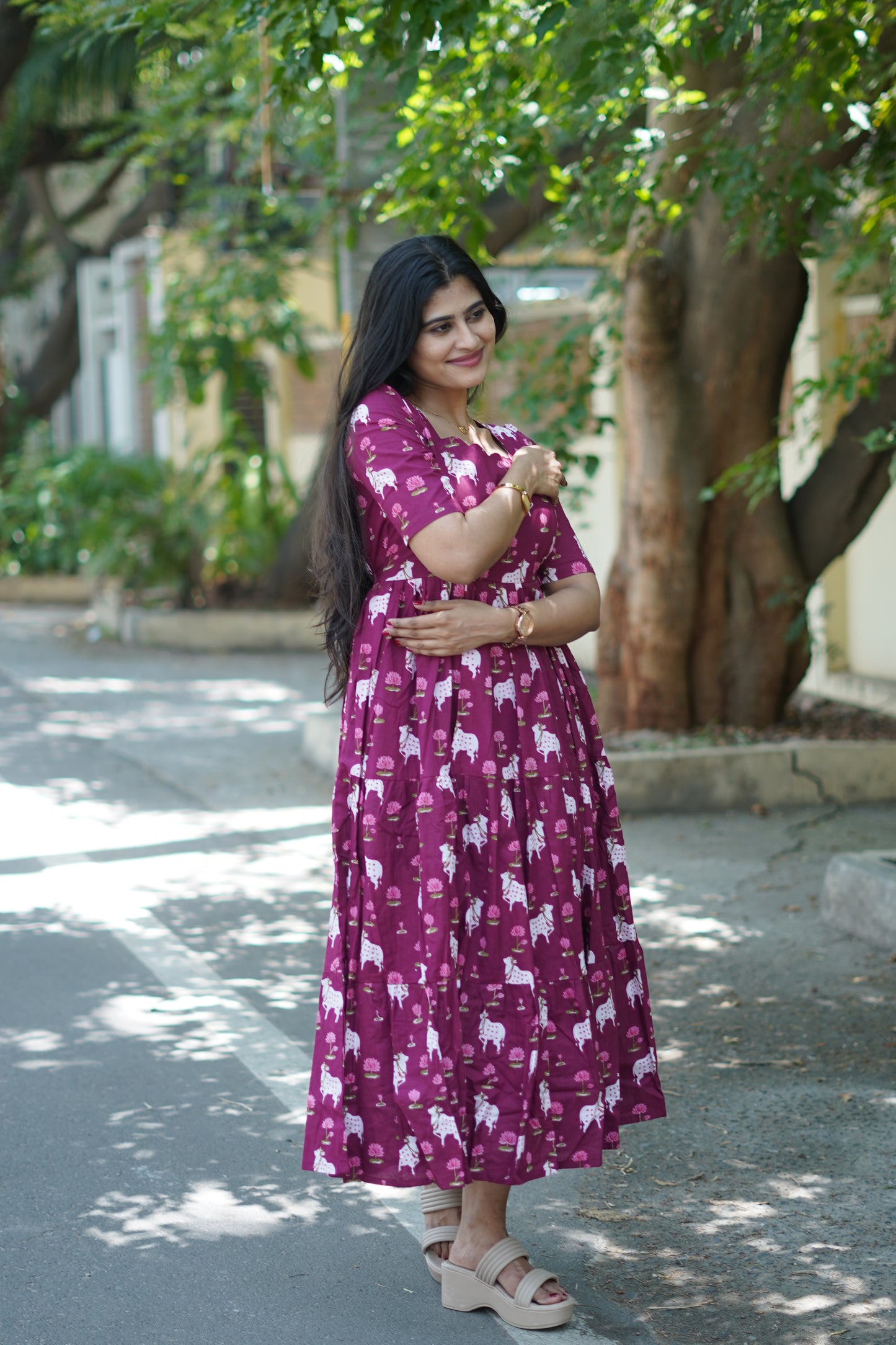 Premium Cotton Maxi ( with cotton Lining ) [Exclusive Non-Feeding]
